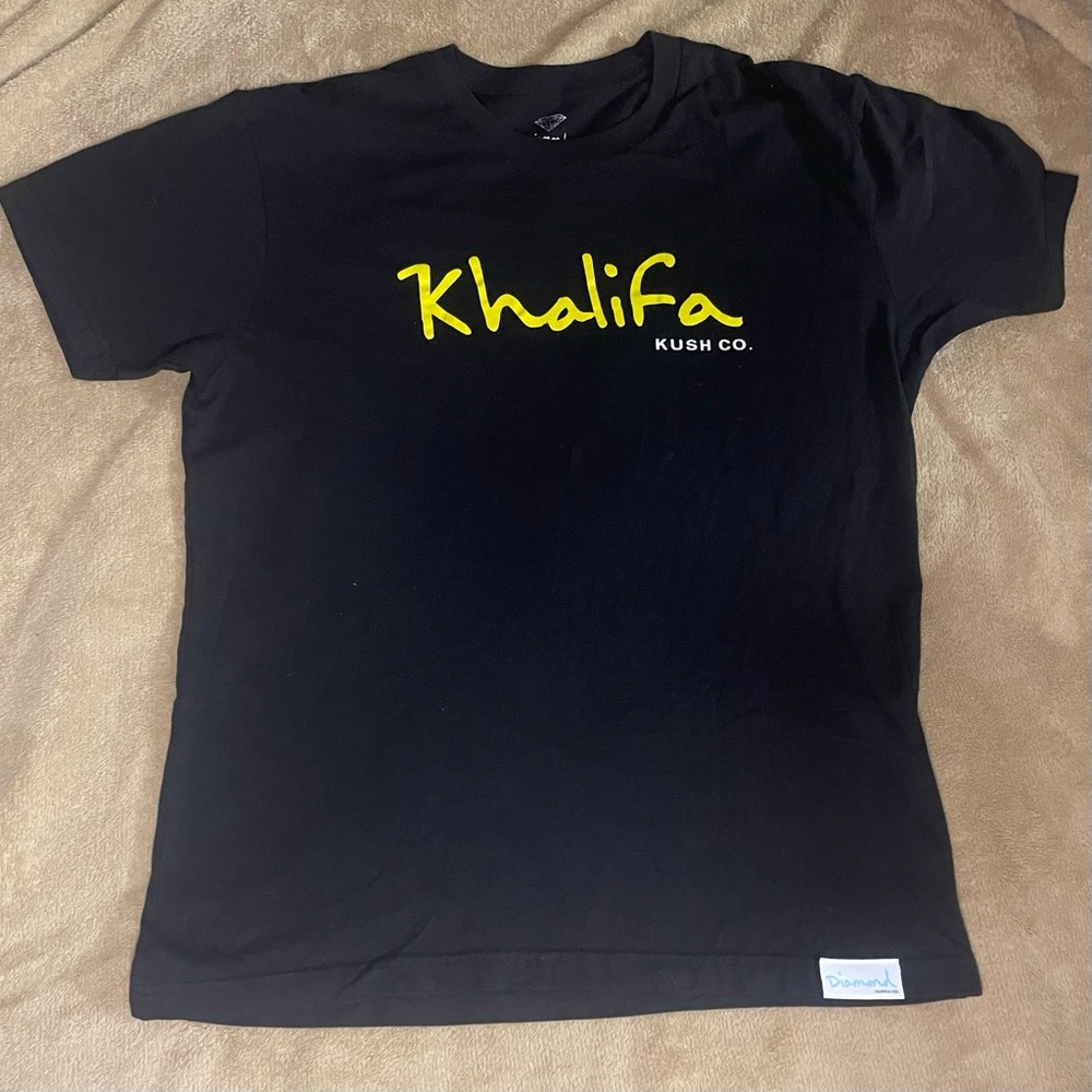 Khalifa Kush / Diamond supply co. Black Tee